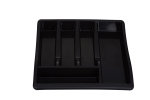 Whitefurze Black Drawer Organiser